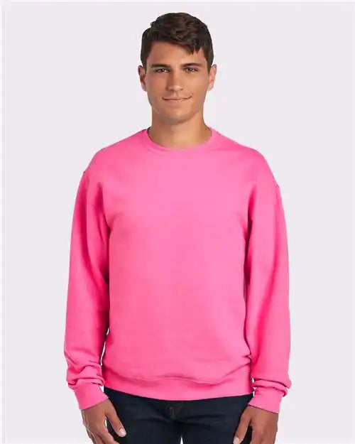 Jerzees 562mr Nublend® Crewneck Sweatshirt - Neon Pink