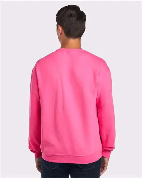 Jerzees 562mr Nublend® Crewneck Sweatshirt - Neon Pink