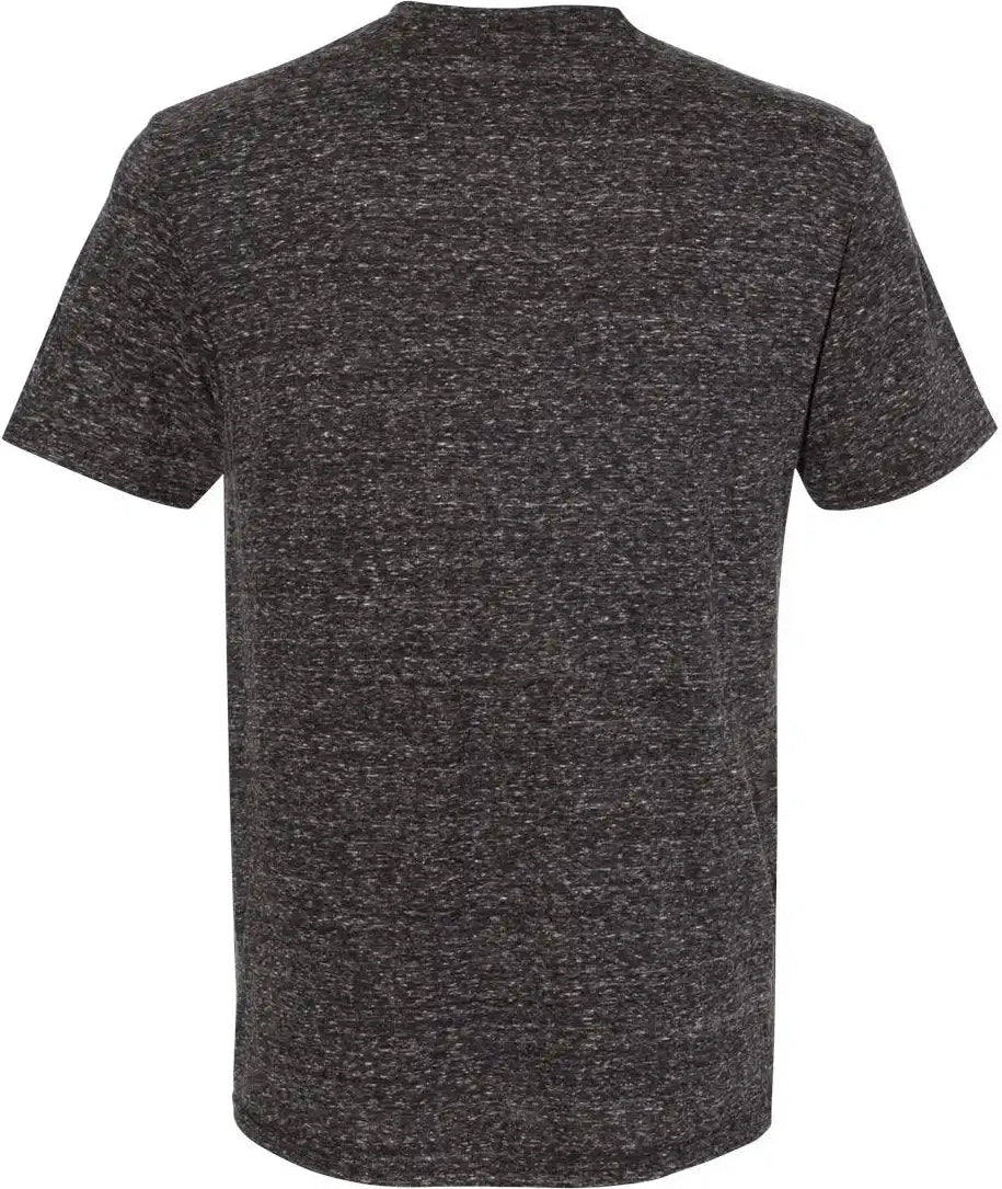 Jerzees 88mr Snow Heather Jersey T-shirt - Black Ink