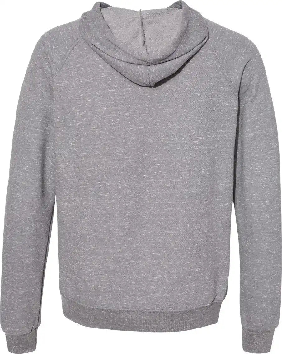 Jerzees 90mr Snow Heather French Terry Raglan Hooded Sweatshirt - Charcoal