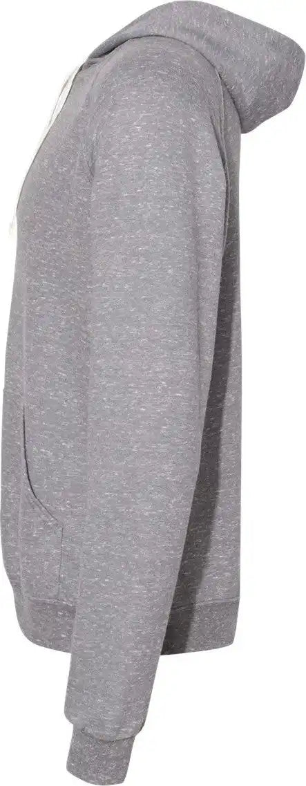 Jerzees 90mr Snow Heather French Terry Raglan Hooded Sweatshirt - Charcoal