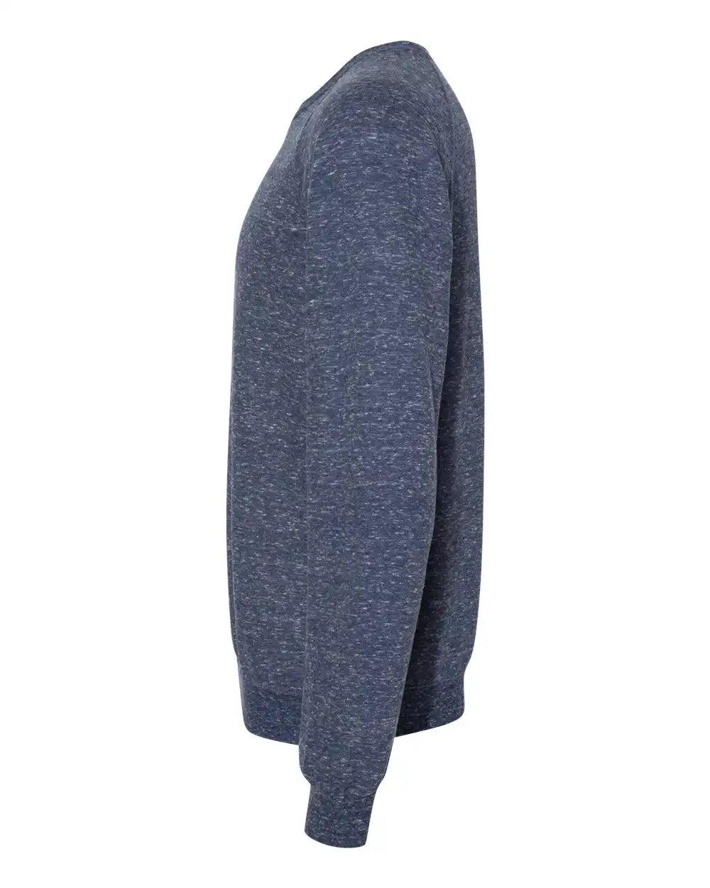 Jerzees 91mr Snow Heather French Terry Crewneck Sweatshirt - Navy