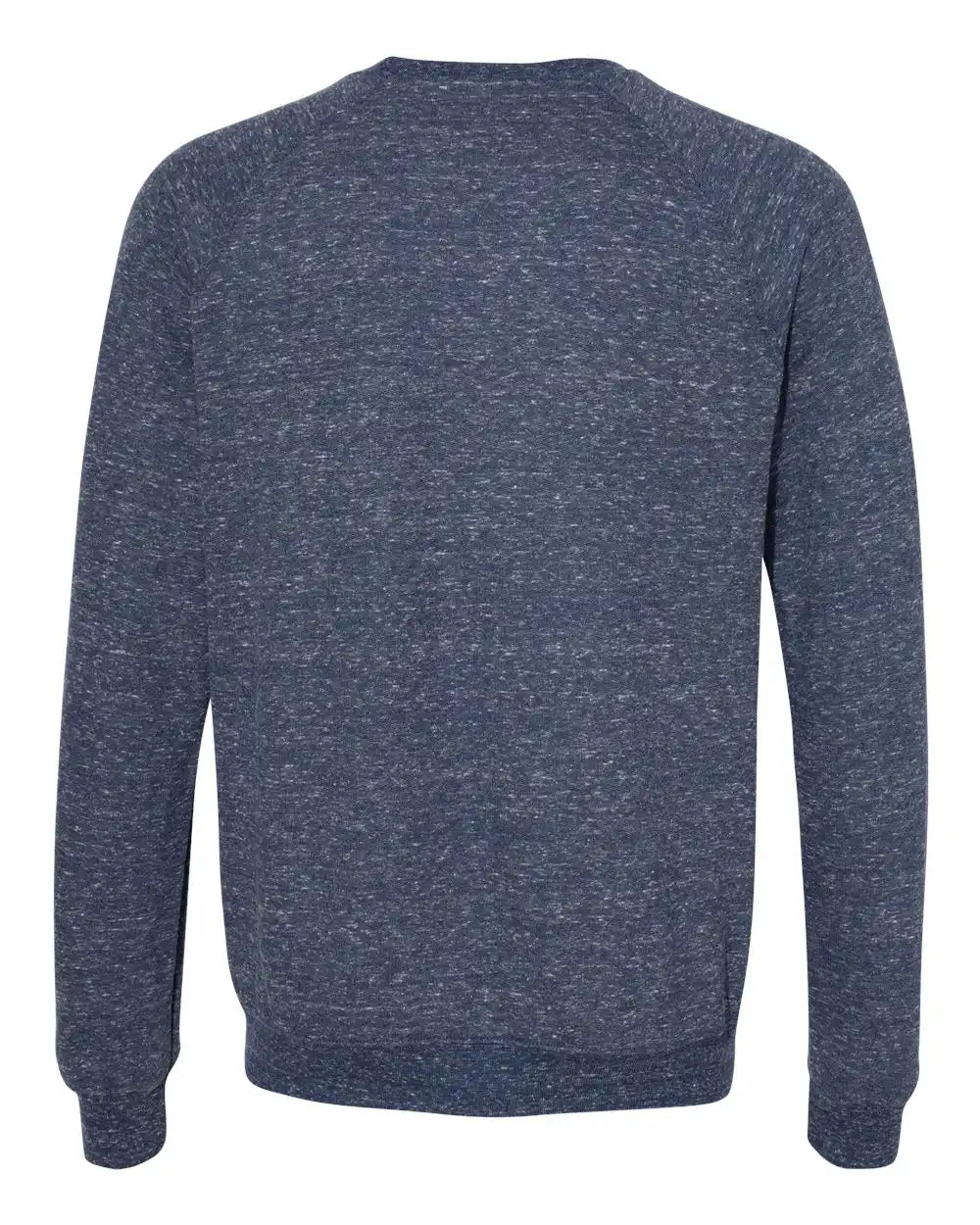 Jerzees 91mr Snow Heather French Terry Crewneck Sweatshirt - Navy
