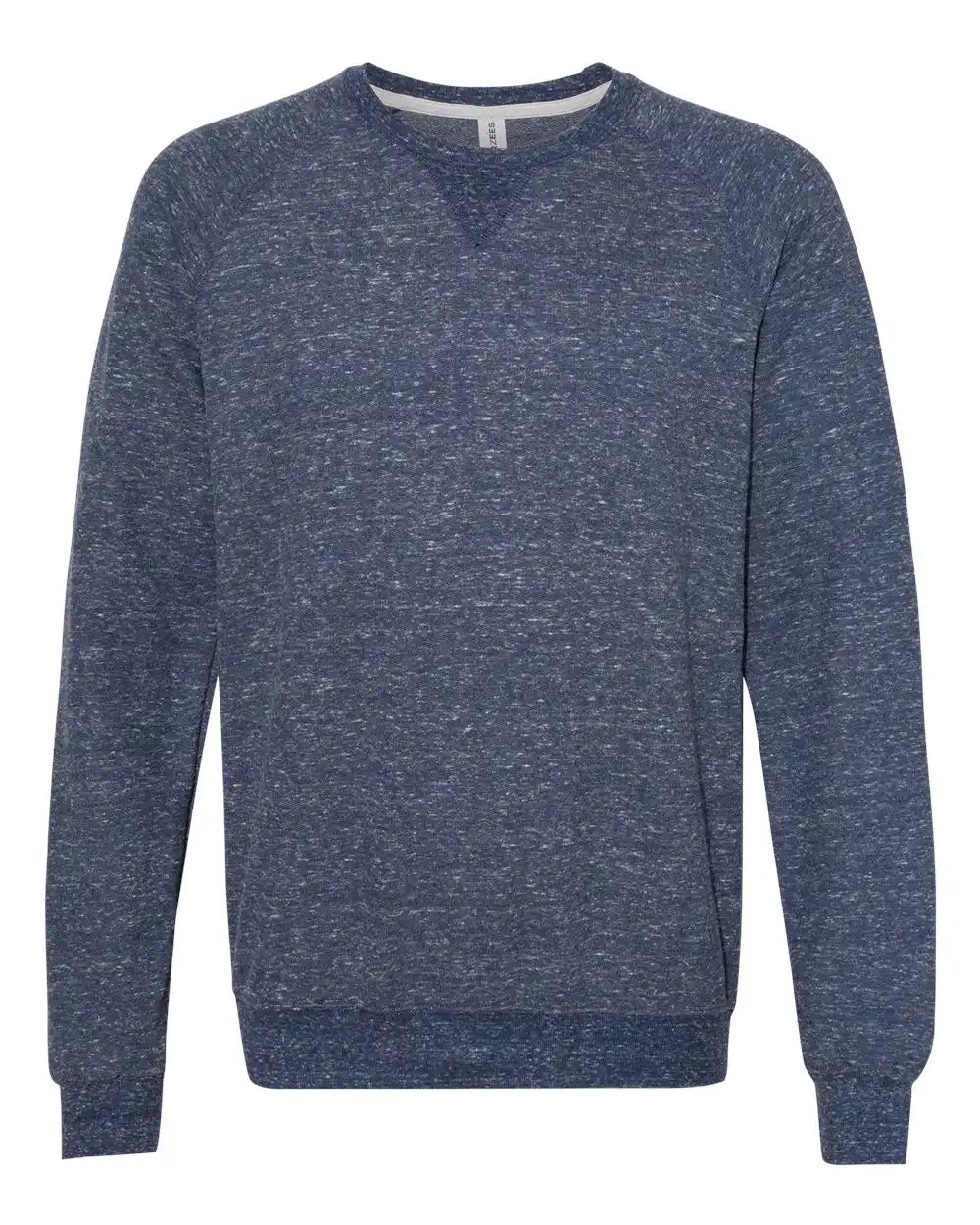 Jerzees 91mr Snow Heather French Terry Crewneck Sweatshirt - Navy - s