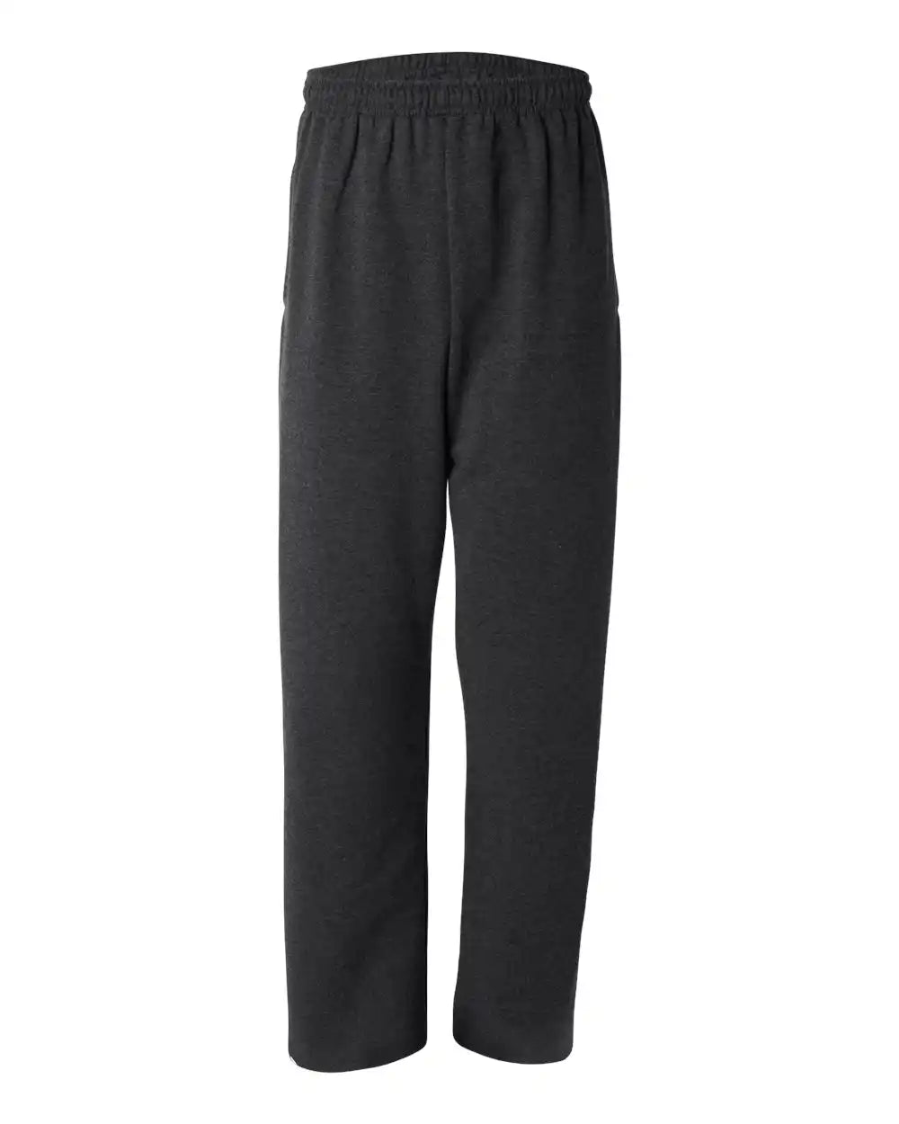 Jerzees 974mpr Nublend® Open-bottom Sweatpants with Pockets - Black Heather