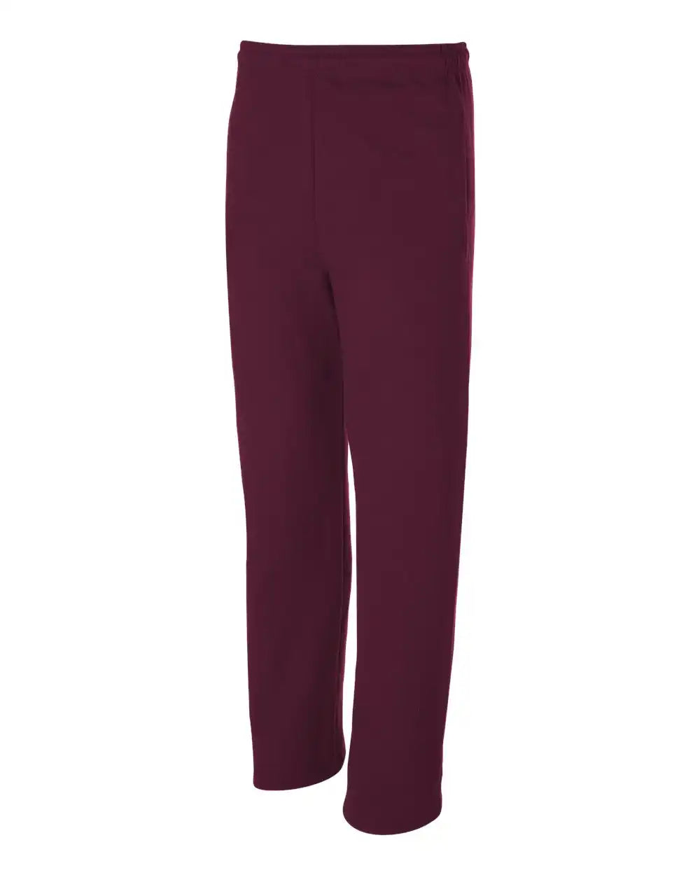 Jerzees 974mpr Nublend® Open-bottom Sweatpants with Pockets - Maroon - 3xl