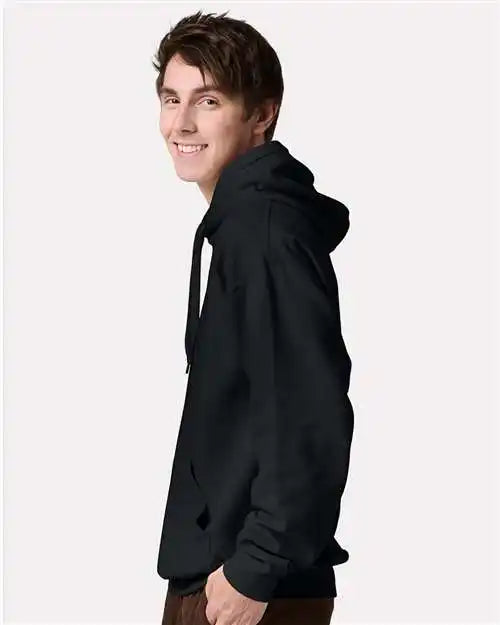 Jerzees Ic49mrj Ultimate Cvc Hooded Sweatshirt - Ic49mr - Black Ink