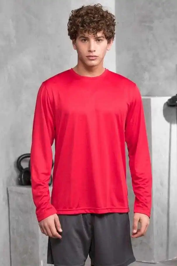 Just Cool Jca002 Long Sleeve Tee - Fire Red