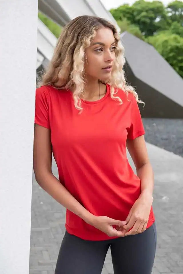 Just Cool Jca005 Ladies Tee - Fire Red