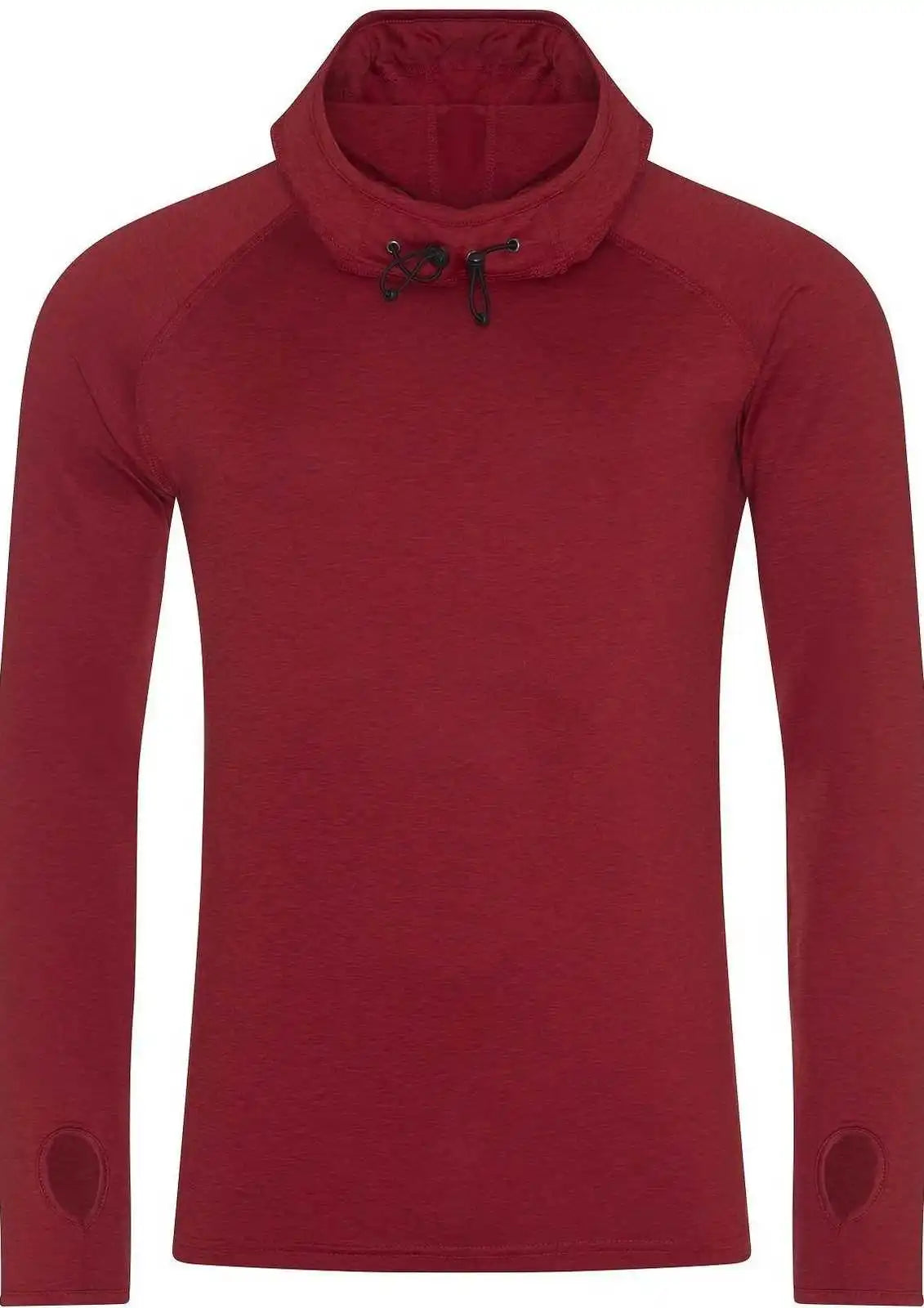 Just Cool Jca037 Mens Cowl Neck Top - Red Melange