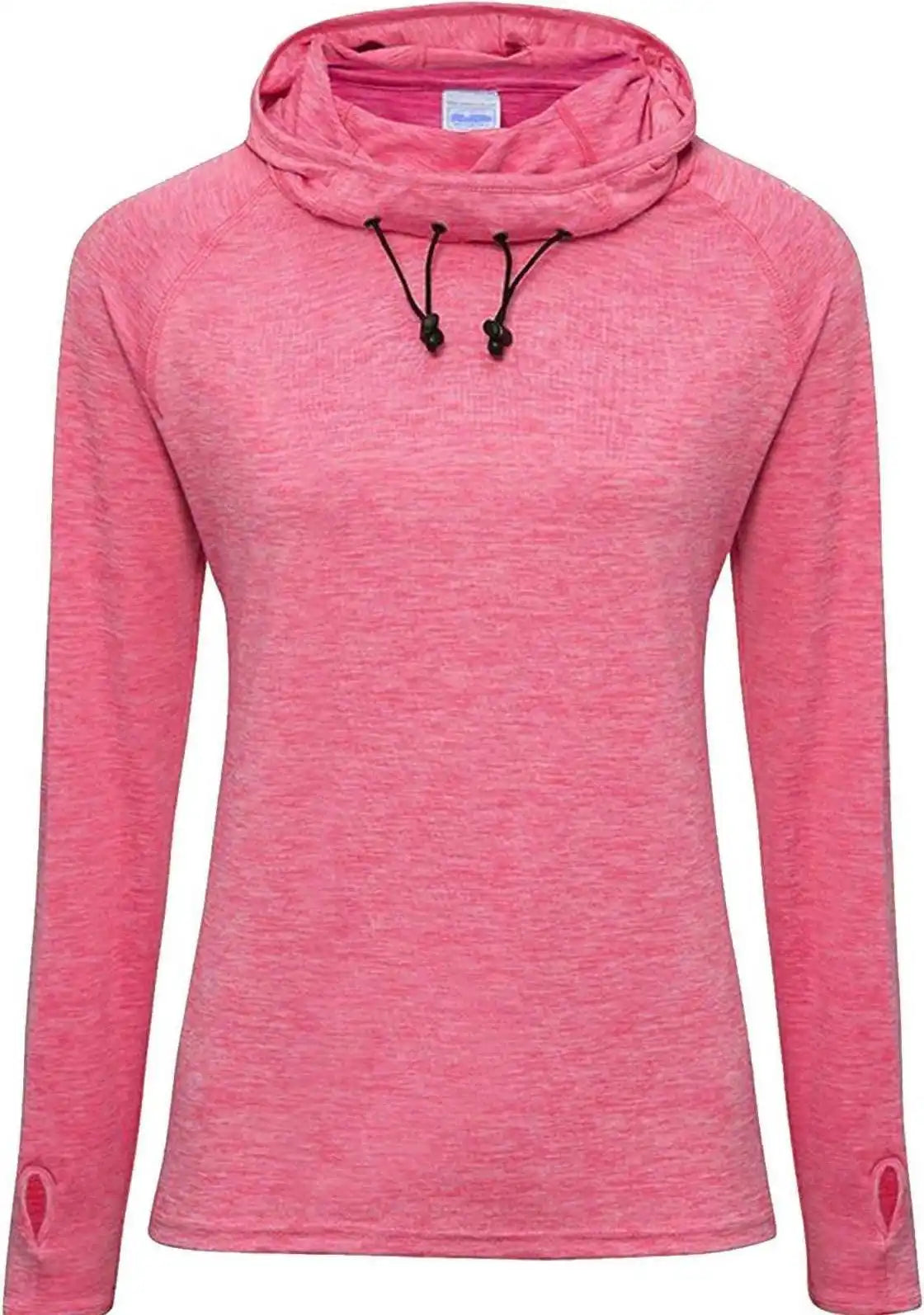 Just Cool Jca038 Ladies Cowl Neck Top - Electric Pink Melange