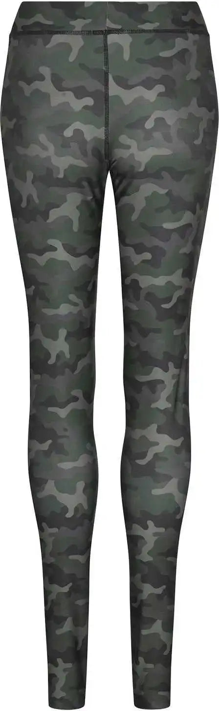 Just Cool Jca077 Workout Leggings -fashion Green Camo