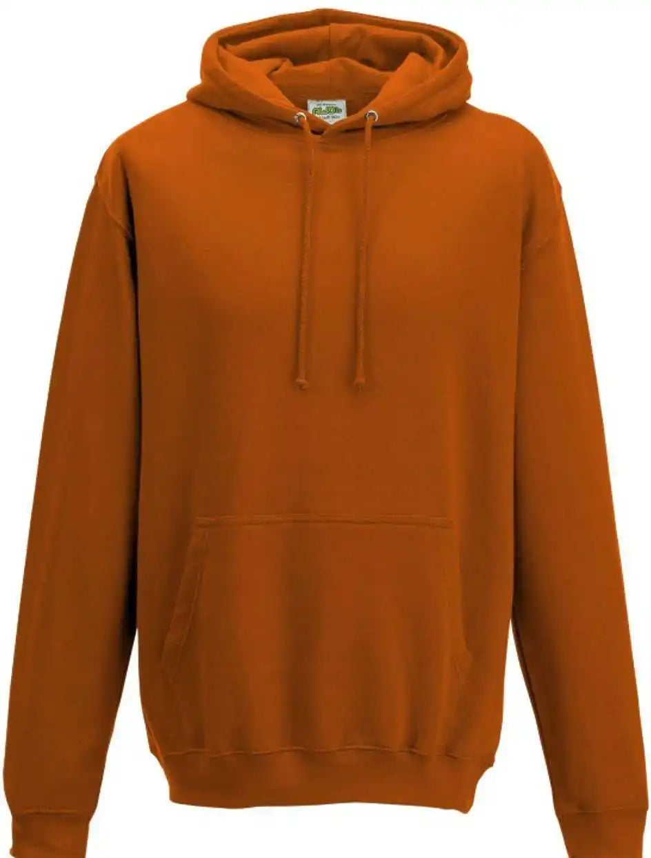 Just Hoods Jha001 College Hoodie - Burnt Orange