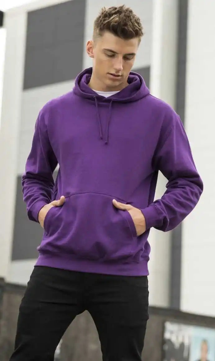 Just Hoods Jha001 College Hoodie - Purple