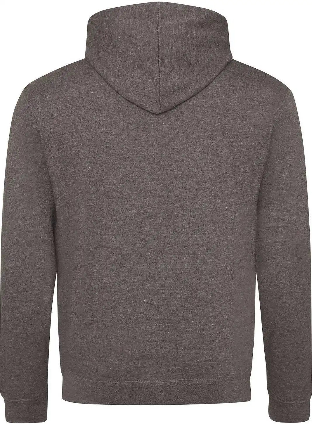 Just Hoods Jha003 Varsity Contrast Hoodie - Charcoal Orange Crush