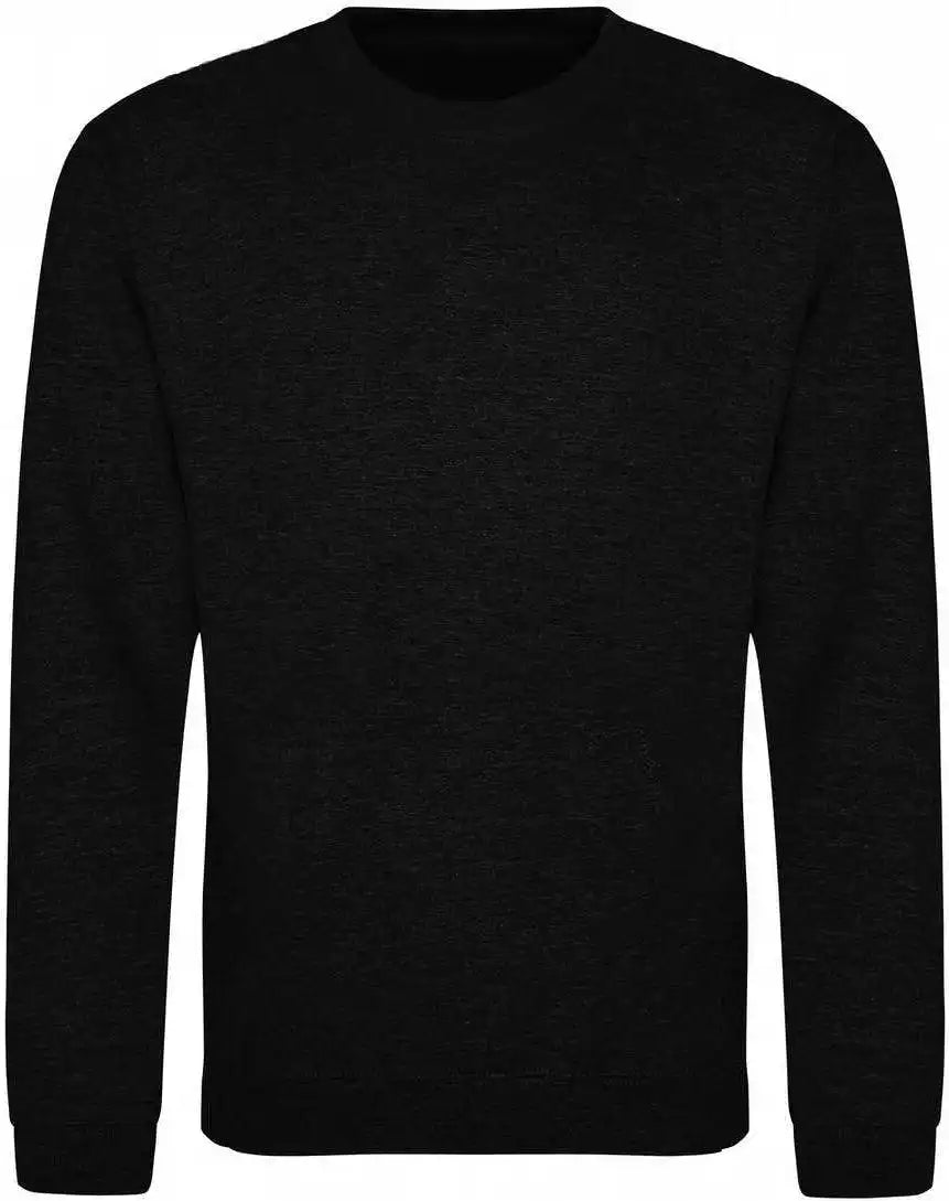 Just Hoods Jha030 College Sweat Crew Neck - Black Smoke