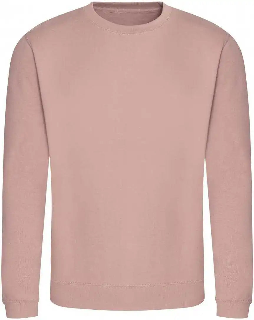 Just Hoods Jha030 College Sweat Crew Neck - Dusty Pink