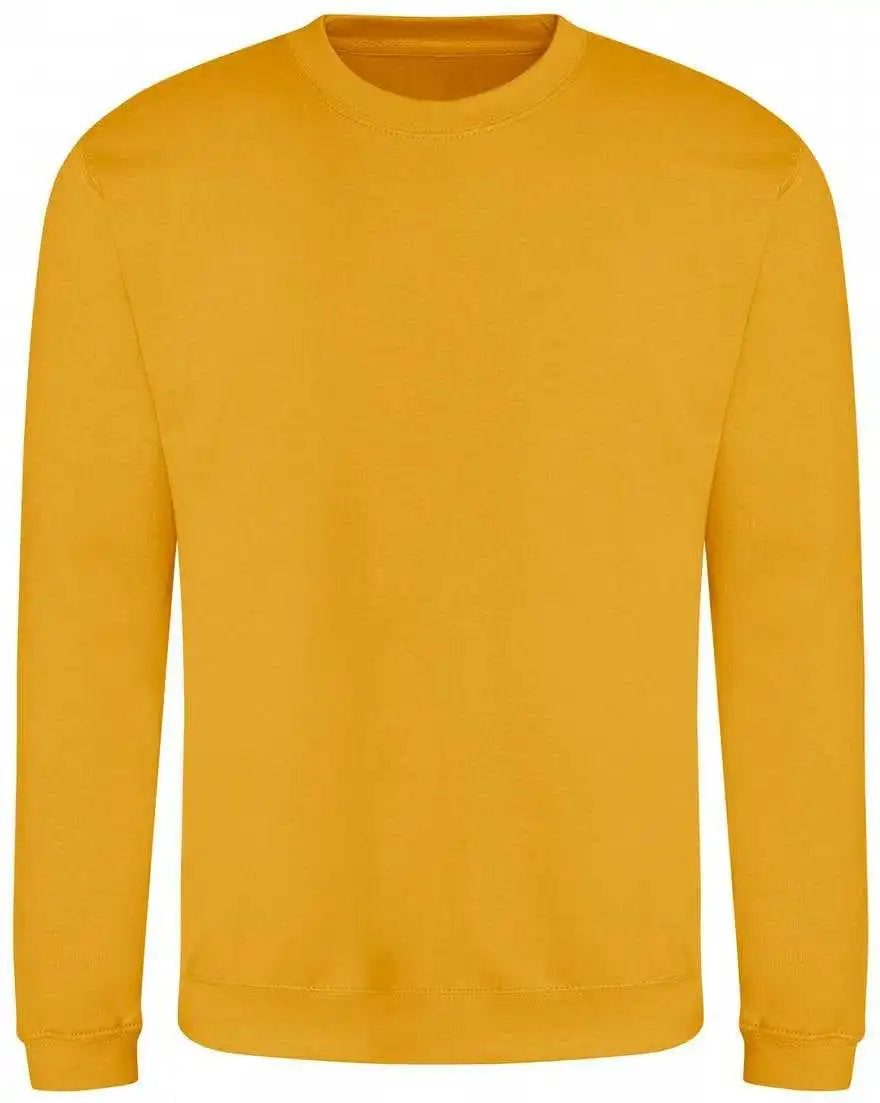 Just Hoods Jha030 College Sweat Crew Neck - Mustard