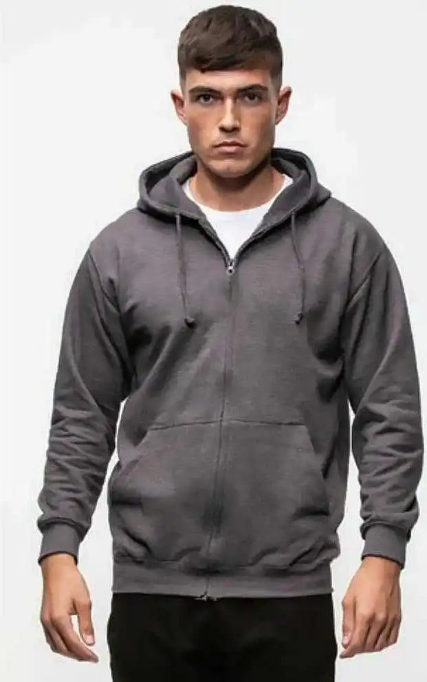 Just Hoods Jha050 College Zoodie - Charcoal