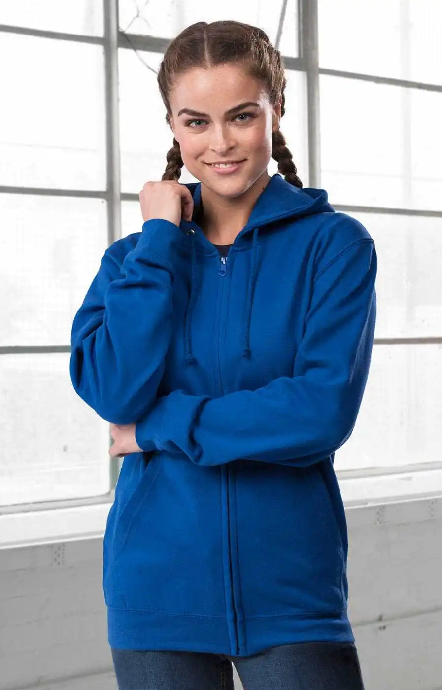 Just Hoods Jha050 College Zoodie - Royal Blue