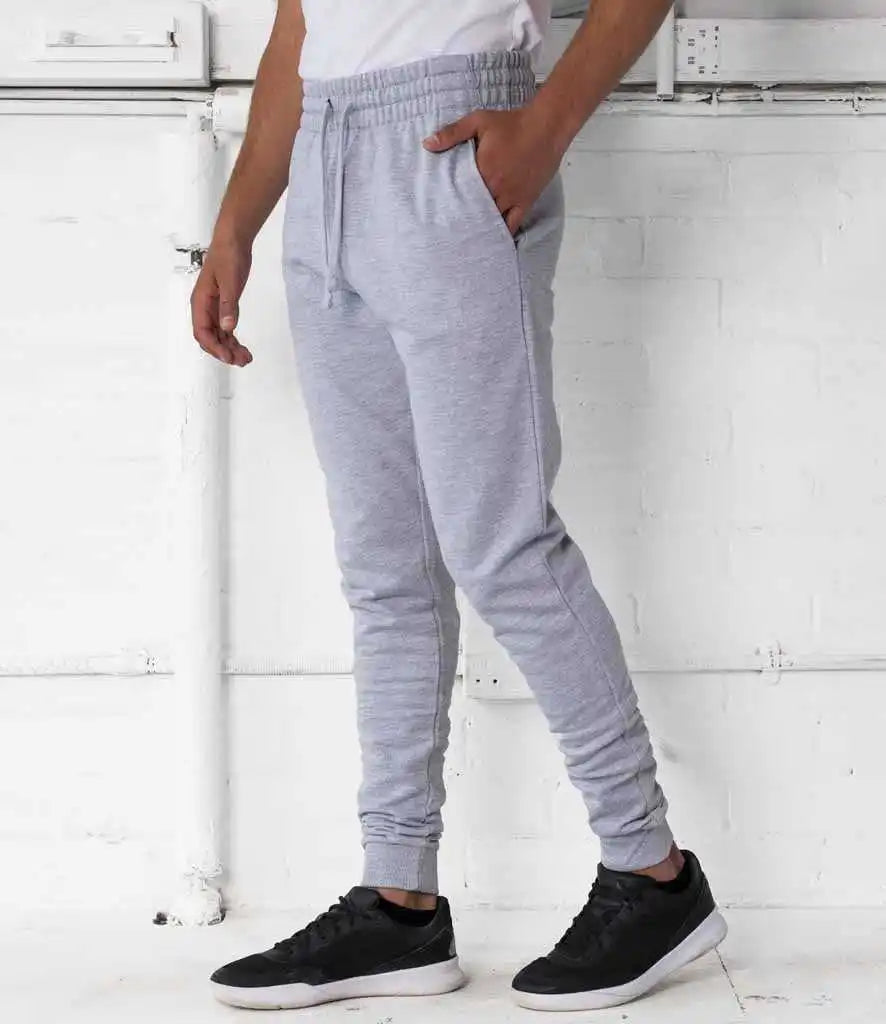 Just Hoods Jha074 Tappered Track Pant - Heather Gray