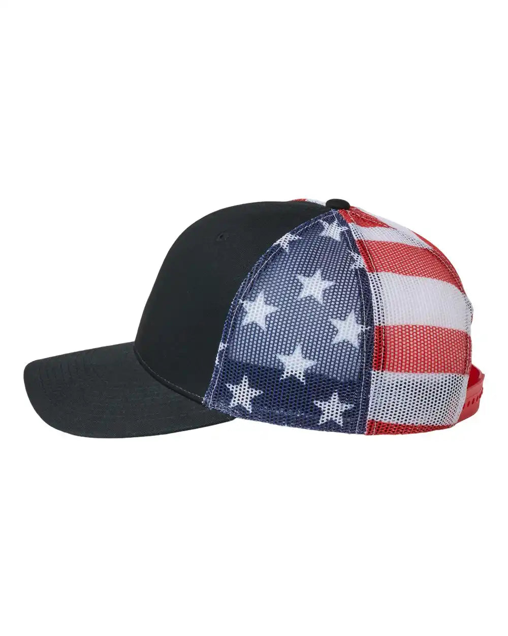 Kati S700m Printed Mesh Trucker Cap - Black Usa Flag - Black/ Usa / Adjustable