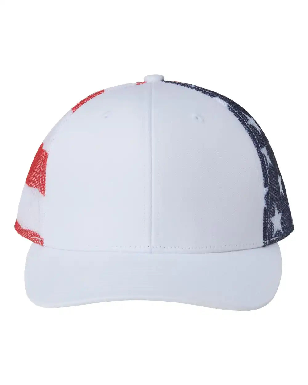 Kati S700m Printed Mesh Trucker Cap - White Usa Flag - White/ Usa / Adjustable
