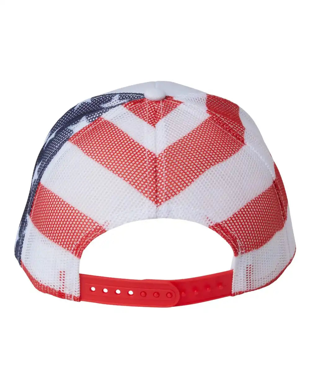 Kati S700m Printed Mesh Trucker Cap - White Usa Flag - White/ Usa / Adjustable