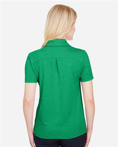 Kelly Green Heather Women's CrownLux Performance® Address Melange Polo - DG22W