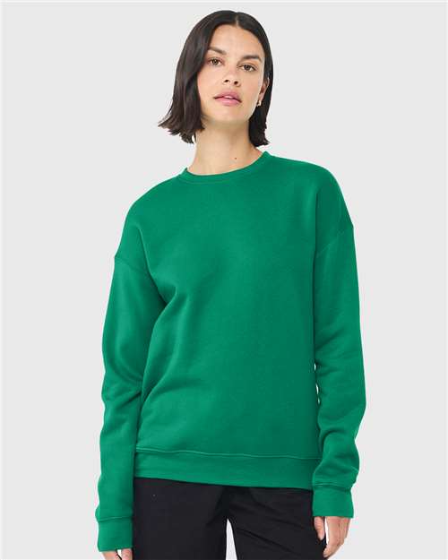 Kelly Sponge Fleece Drop Shoulder Crewneck Sweatshirt - 3945