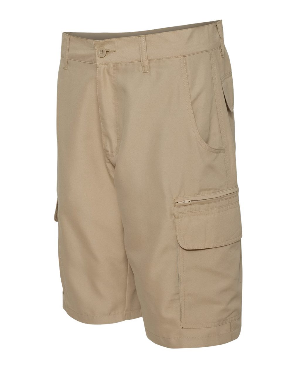 Khaki Microfiber Shorts - 9803