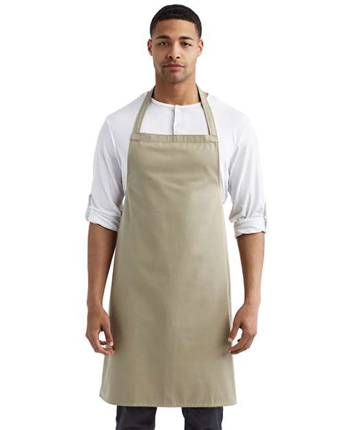 Khaki Organic Cotton Bib Apron - RP102