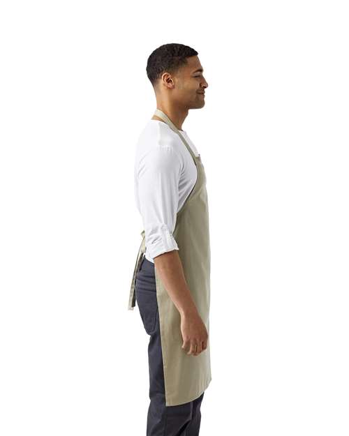 Khaki Organic Cotton Bib Apron - RP102