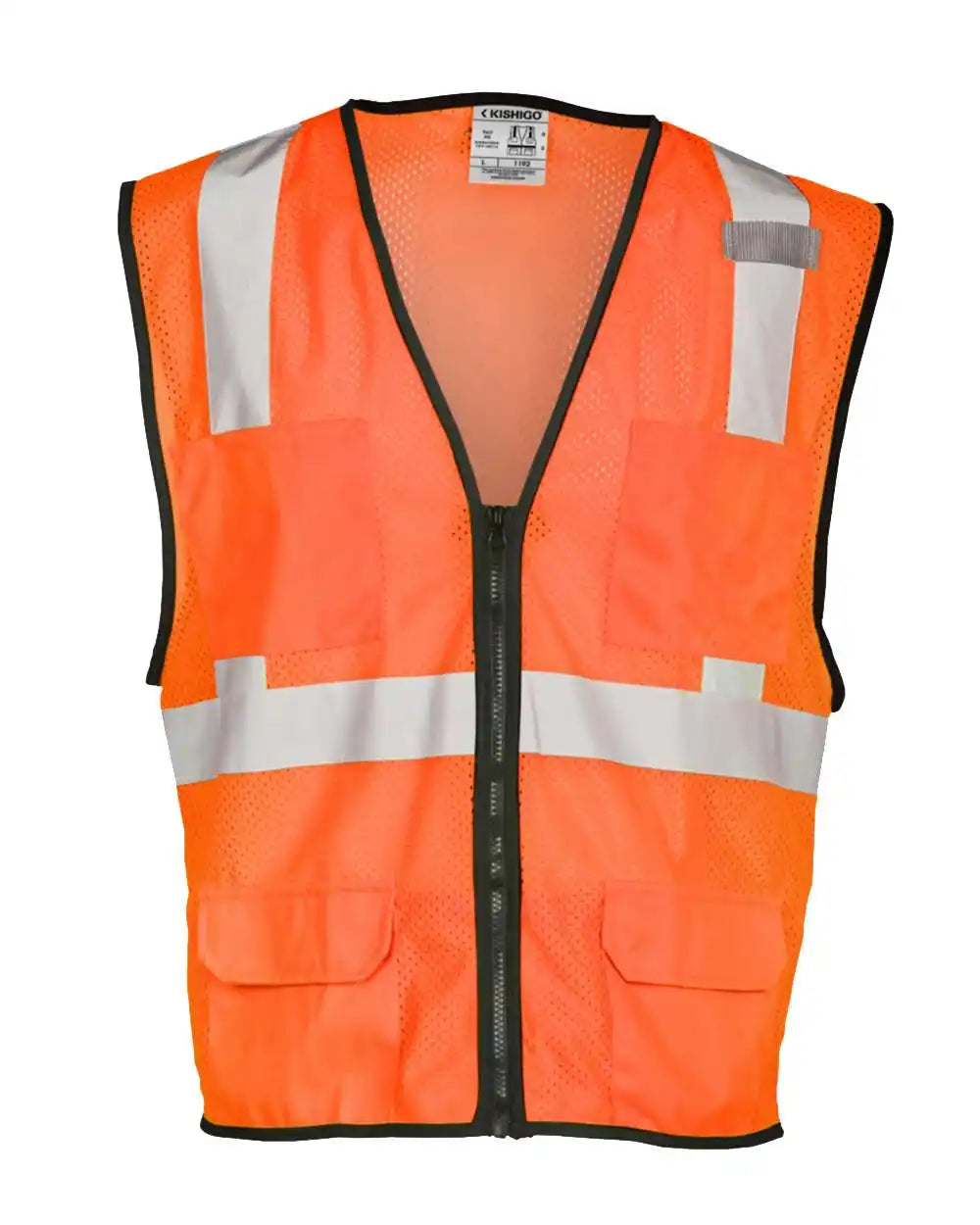 Kishigo 1191-1192 Economy Mesh 6-pocket Vest - Orange