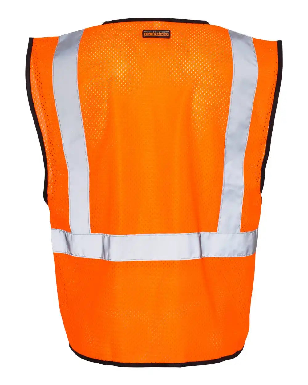 Kishigo 1547-1548 Zippered Mesh Economy Class 2 Vest - Orange - 4/5xl