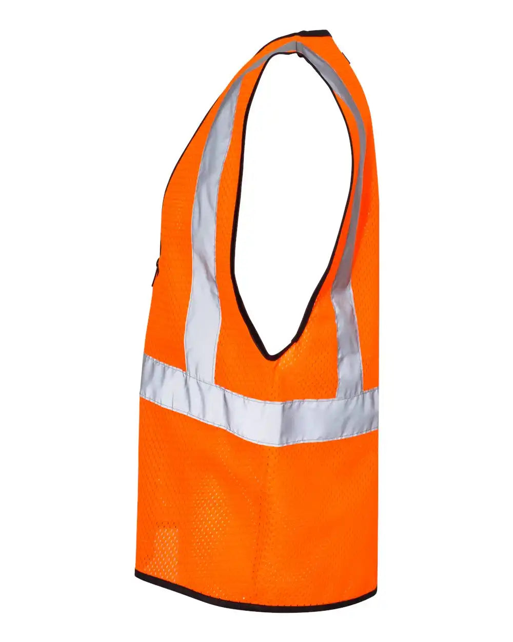 Kishigo 1547-1548 Zippered Mesh Economy Class 2 Vest - Orange - 4/5xl