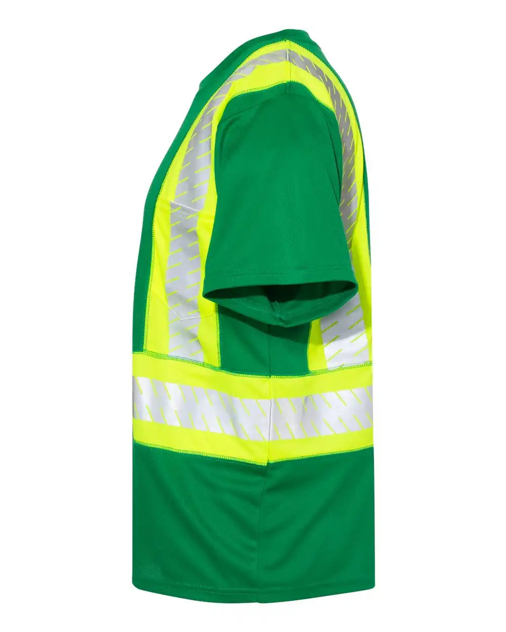 Kishigo B200 Ev Series® Enhanced Visibility Contrast Pocket T-shirt - -204 - Green Lime - B204