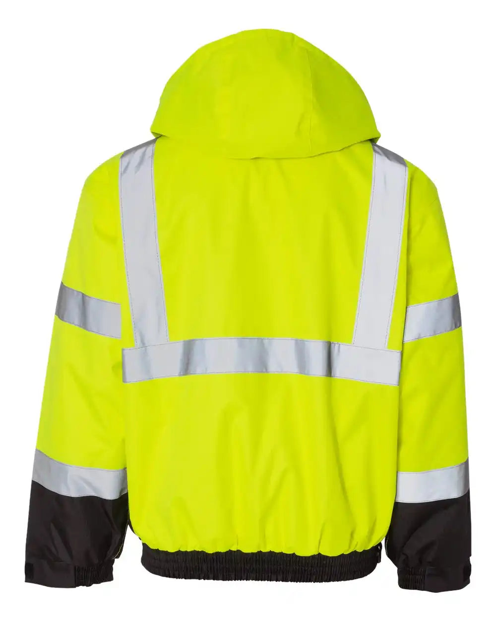 Kishigo Js130-132 Ripstop Bomber Jacket - Lime Black