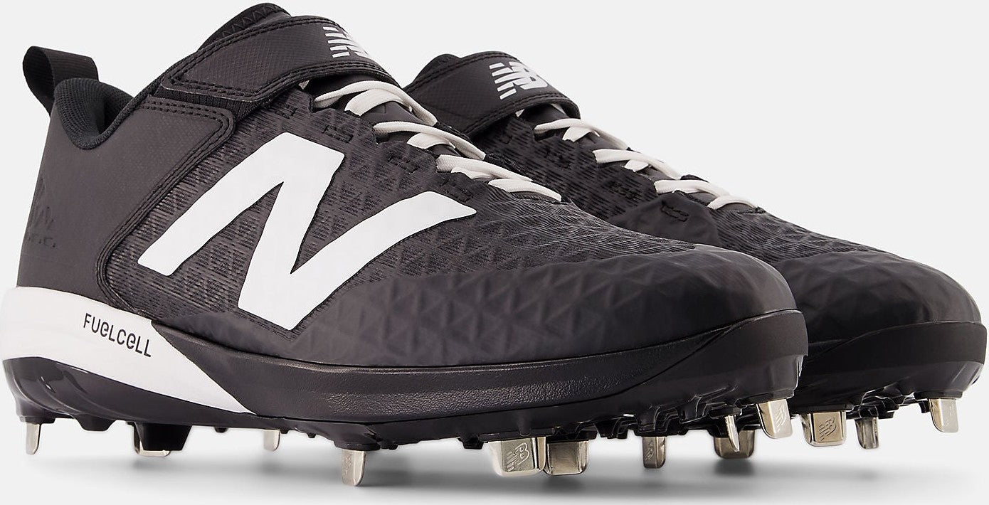 New Balance Fuelcell L4040v8 Low Cut Metal Cleat - Black White - HIT a Doulbe - 1