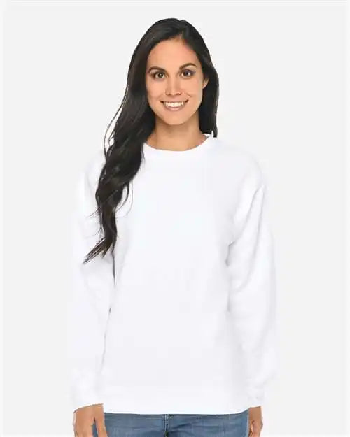 Lane Seven Ls14004 Premium Crewneck Sweatshirt - White