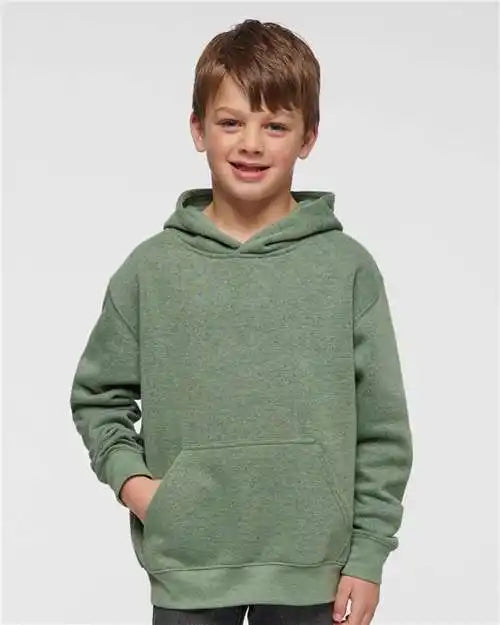 Lat 2296 Youth Fleece Hoodie - Bamboo Blackout