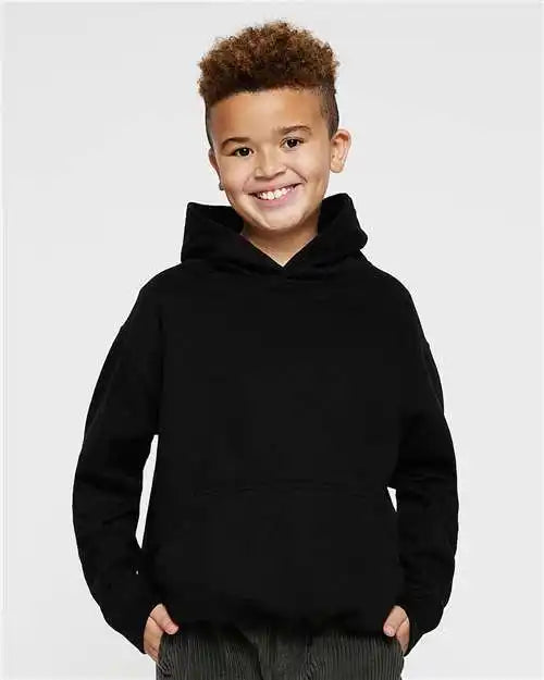 Lat 2296 Youth Fleece Hoodie - Black