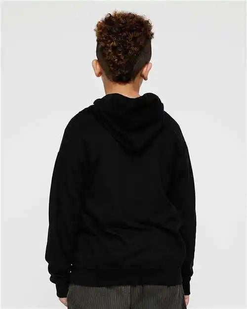 Lat 2296 Youth Fleece Hoodie - Black