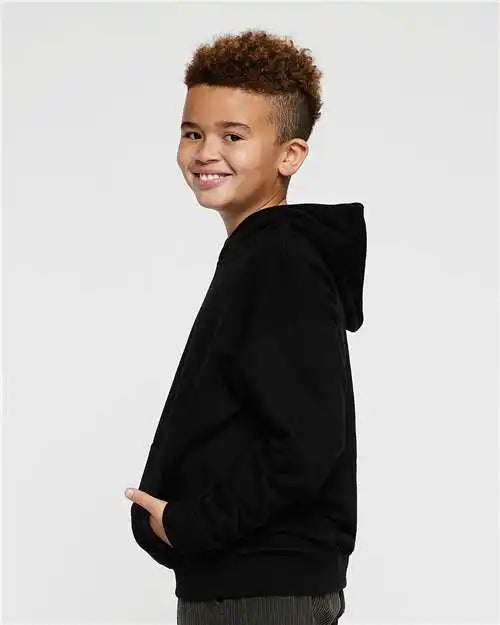 Lat 2296 Youth Fleece Hoodie - Black