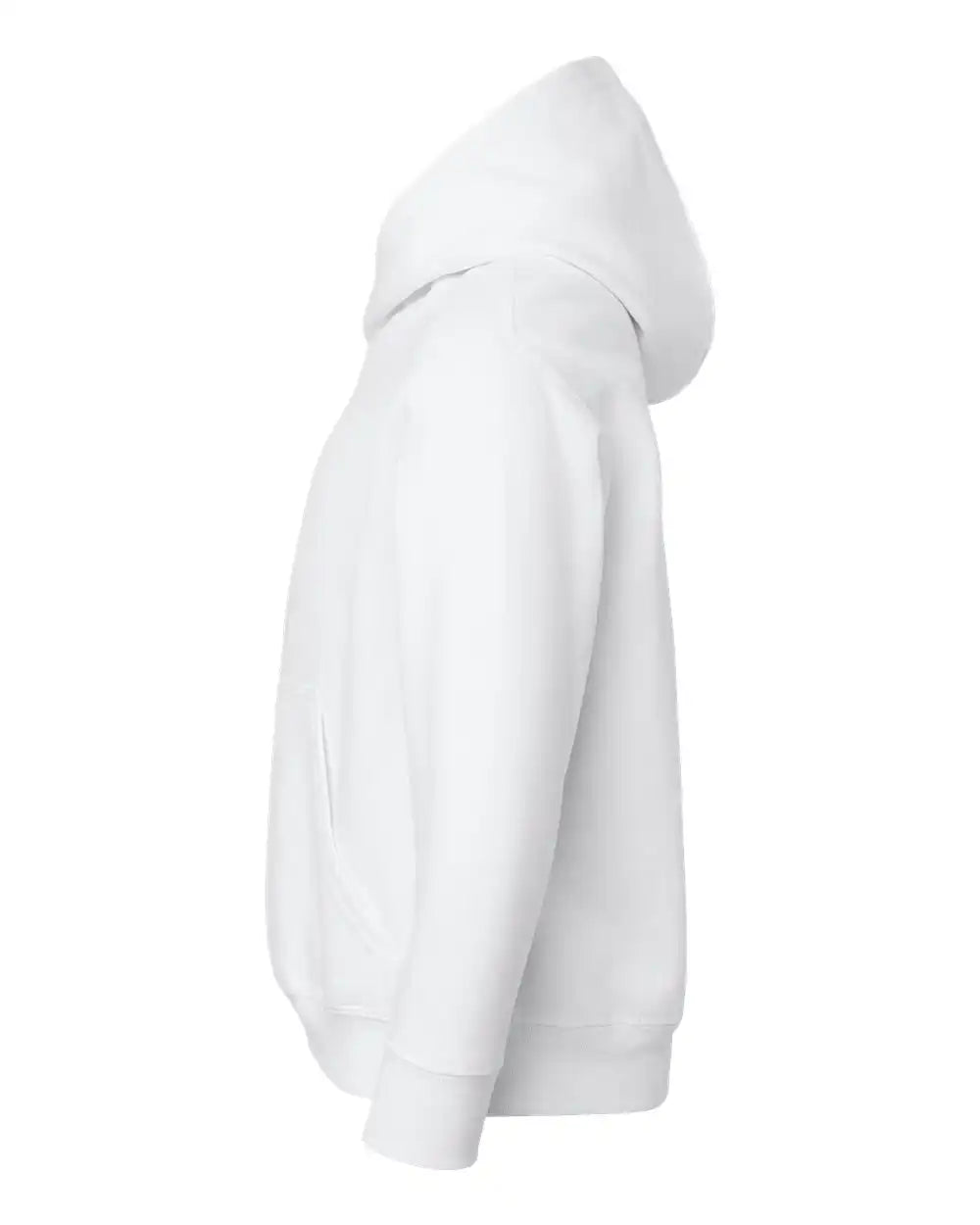 Lat 2296 Youth Fleece Hoodie - White