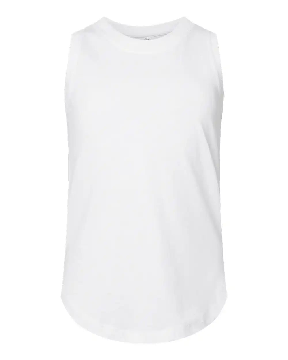 Lat 2692 Girls’ Relaxed Fine Jersey Tank - White - Xs