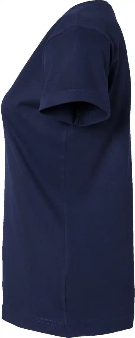 Lat 3507 Women’s Fine Jersey V-neck Tee - Navy