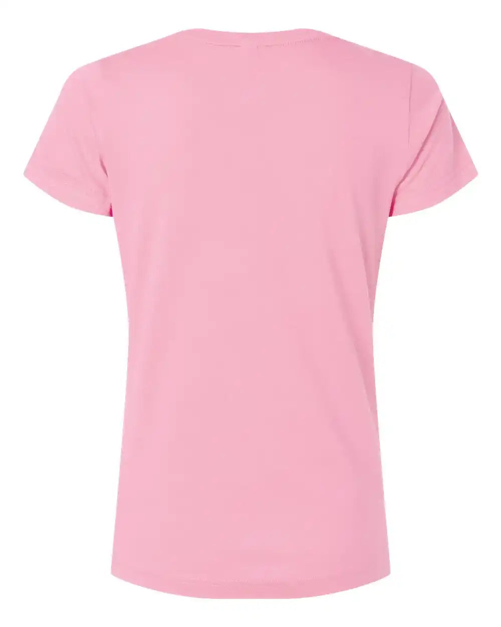 Lat 3507 Women’s Fine Jersey V-neck Tee - Pink
