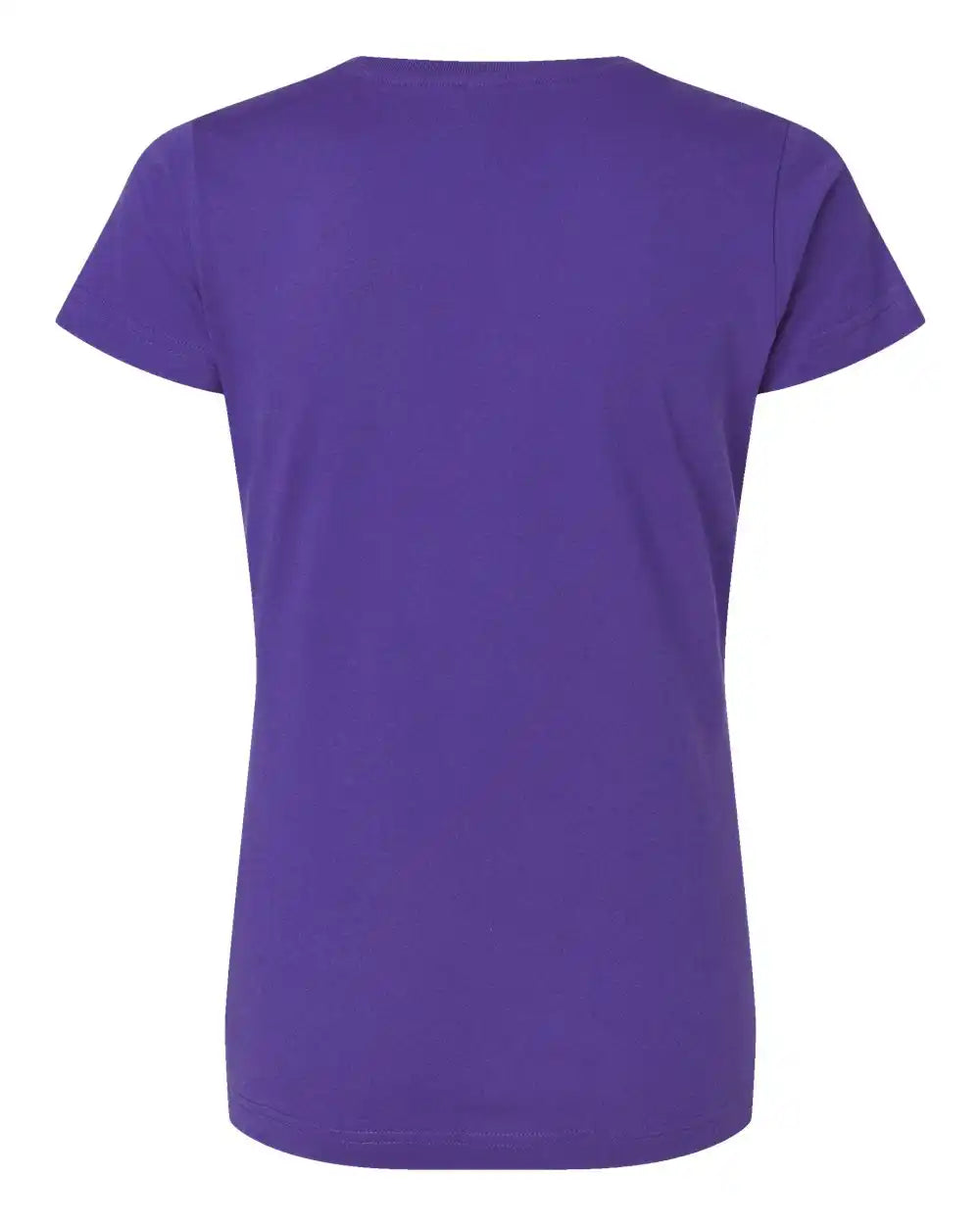 Lat 3507 Women’s Fine Jersey V-neck Tee - Purple - Xs
