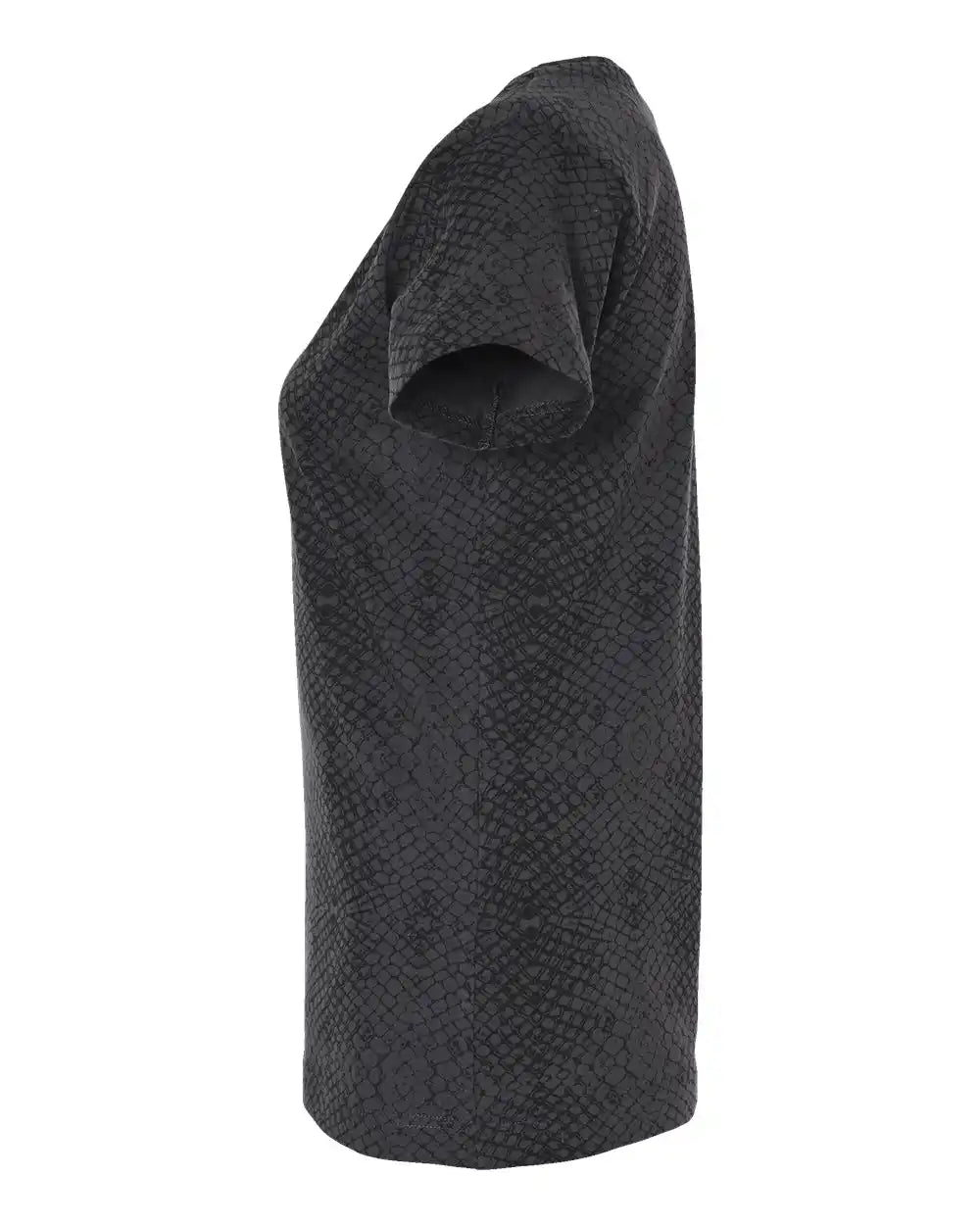 Lat 3516 Women’s Fine Jersey Tee - Black Reptile